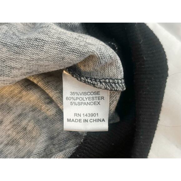 Coco + Carmen Gray/Black Hooded Cheetah Print Sweater Womens Size L/XL - Picture 7 of 7